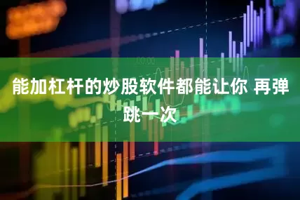 能加杠杆的炒股软件都能让你 再弹跳一次